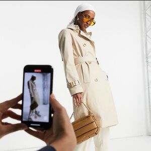 Mango Trench Coat NWOT XS